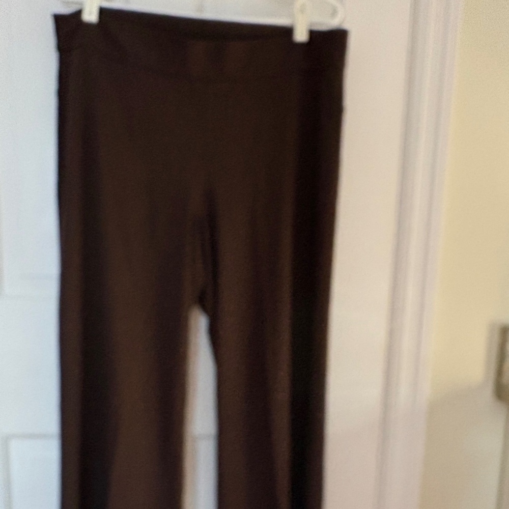 MAX EDITION CHOCOLATE BROWN STRETCH PANTS SIZE XL
